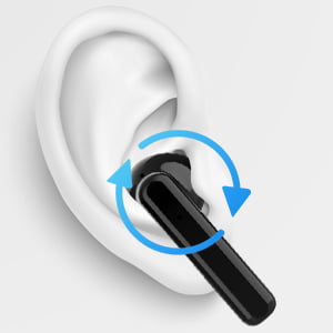 Brezžične Bluetooth slušalke i12 - črne / gloss